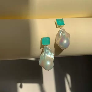 baroque pearls earrings