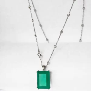 Emerald LAB necklace