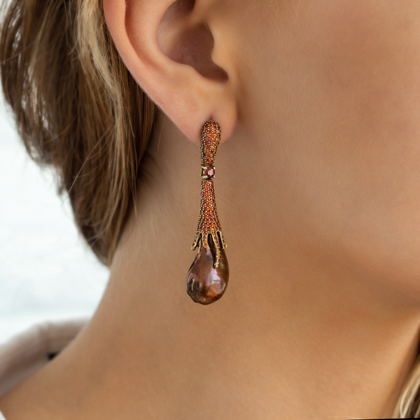 Baroque pearls  earrings