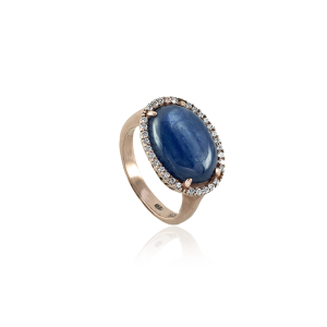 Ring with kyanite 2*1.5cm